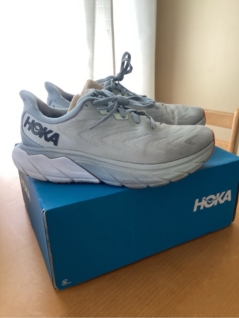 Hoka One One Light Blue Running Shoes — Mint Accent
